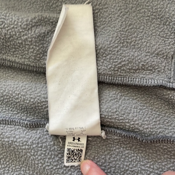 Under Armour Cold Gear Mens Full Zip Jacket Size SM/P/ CH Loose Gray - Picture 6 of 11